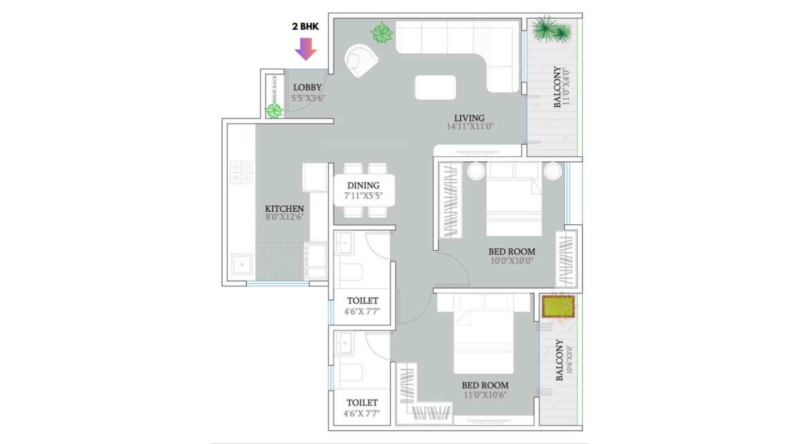 Kosmic-Kourt-Yard-2-BHK-740-Sqft