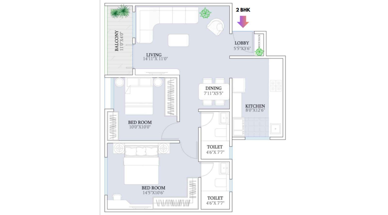 Kosmic-Kourt-Yard-2-BHK-744-Sqft