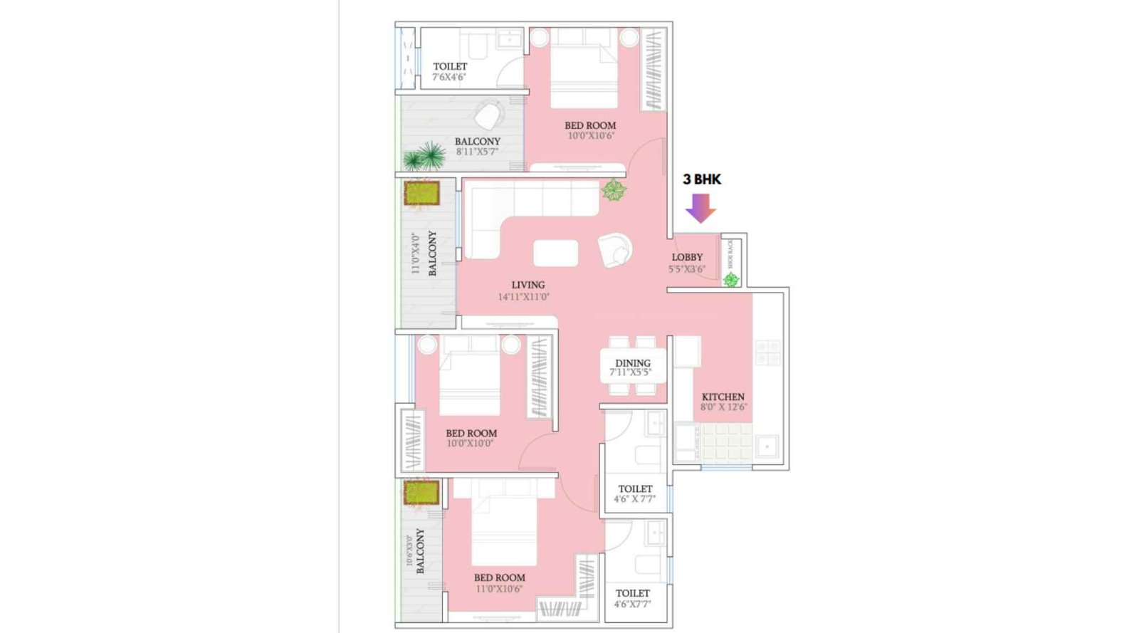 Kosmic-Kourt-Yard-3-BHK-943-Sqft
